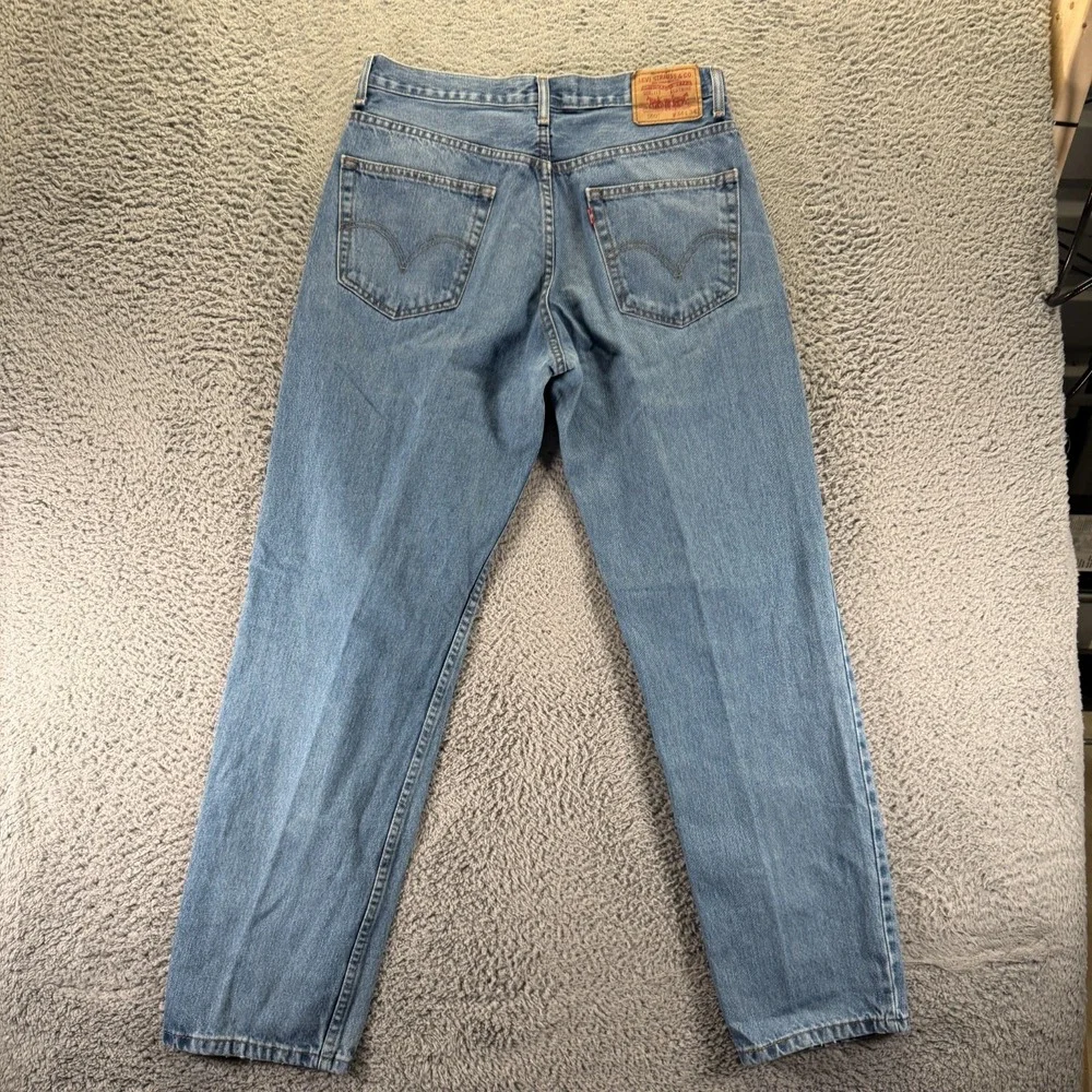 Vintage Levi's 550 Jeans Mens 34x34 Blue Cotton Denim Straight Relaxed Workwear